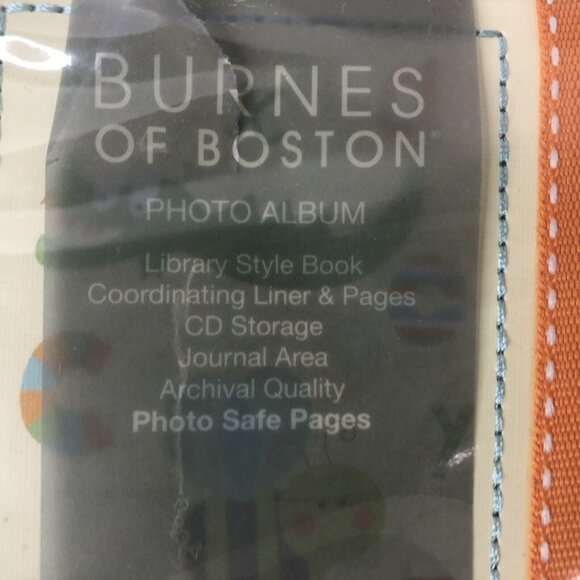 Burnes of Boston Photo Album Archival Paper CD Storage Rectangular Brown Blue - Picture 6 of 16